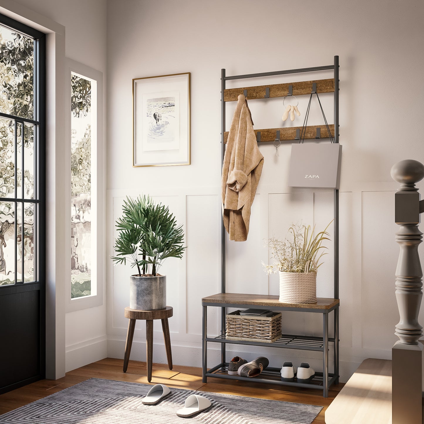 Meerveil Appendiabiti, tipo base, con panca portascarpe