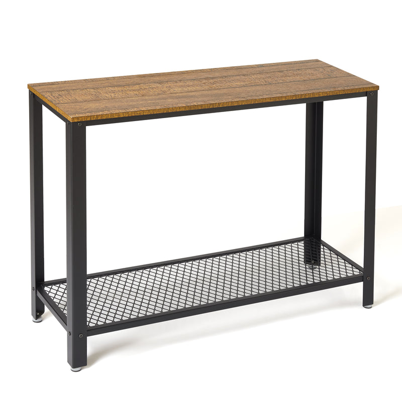 Retro Industrial Console Table, with Non-slip Adjusted Feet