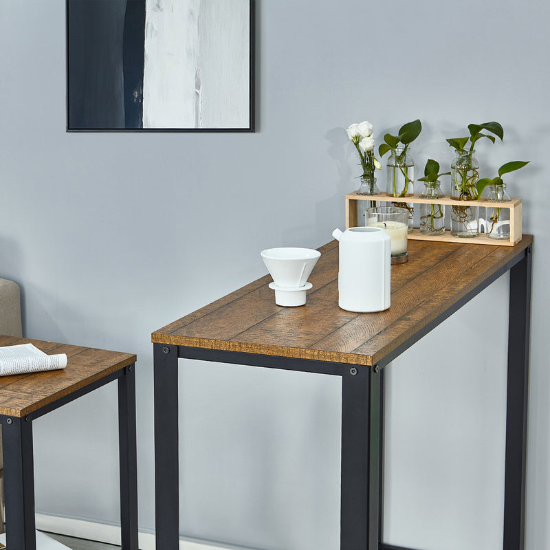 Retro Industrial Console Table, with Non-slip Adjusted Feet