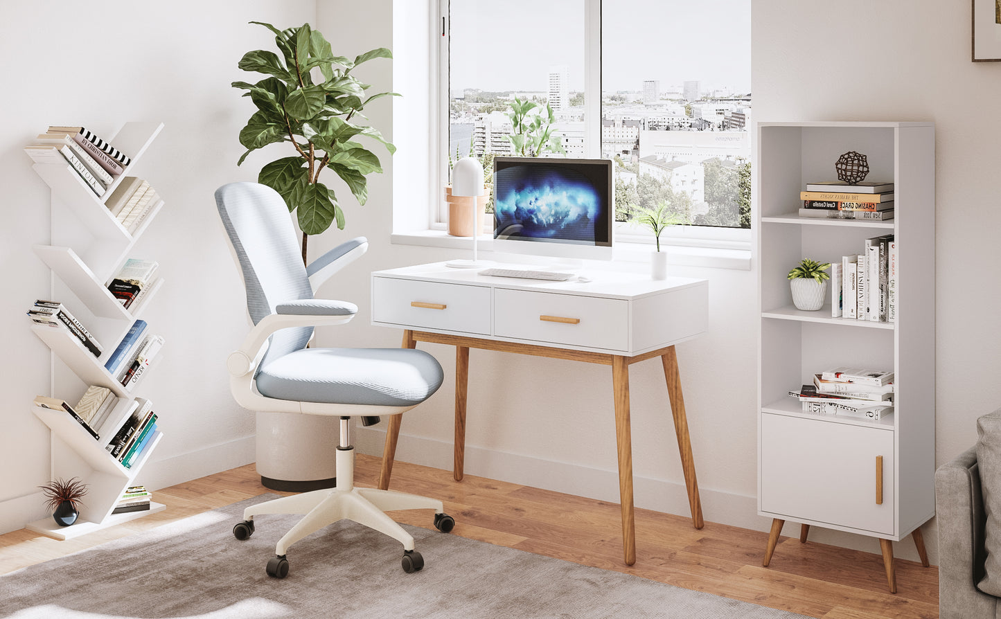 Meerveil Modernes Bücherregal, baumförmiges Design, 9-stufiger Baum