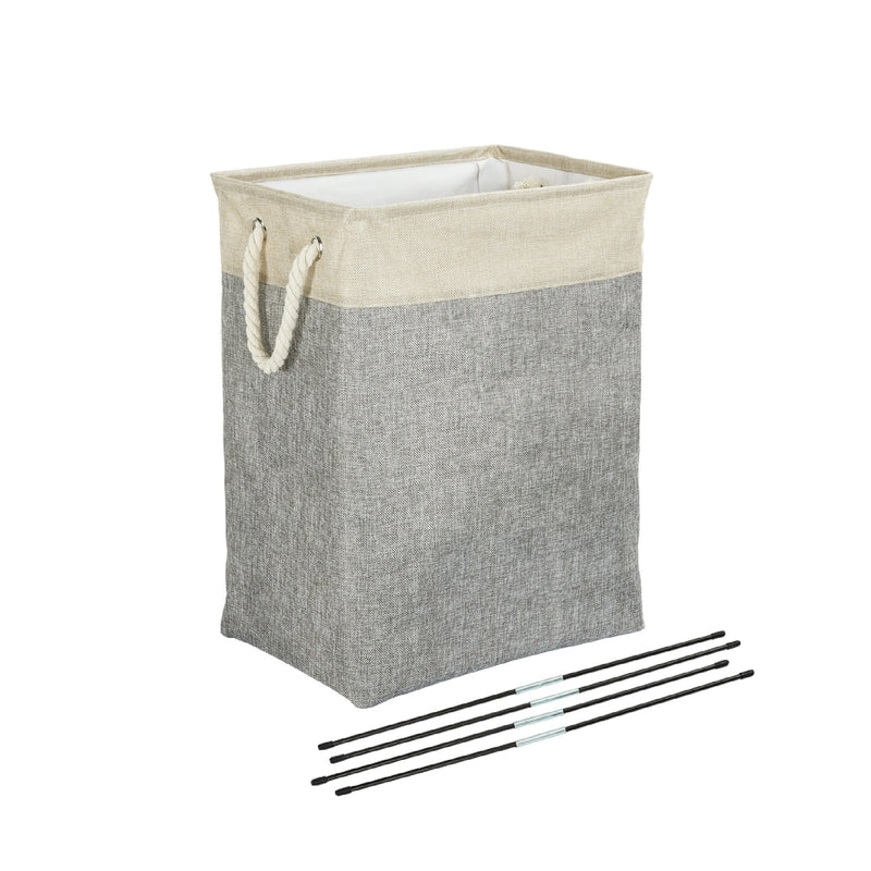 Collapsible Laundry basket, Light Grey Color