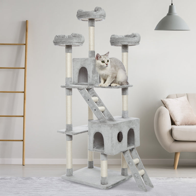 Cat Scratching Tree, Large Size, with Ladders and Looking Platforms