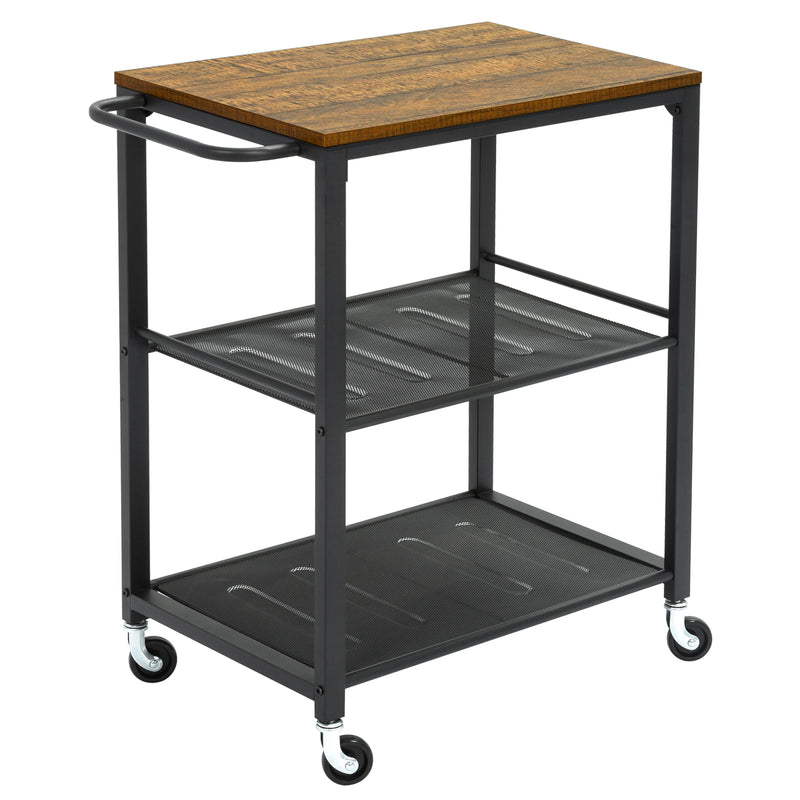 Large Storage Capacity Trolley, with Wheels and Handrails
