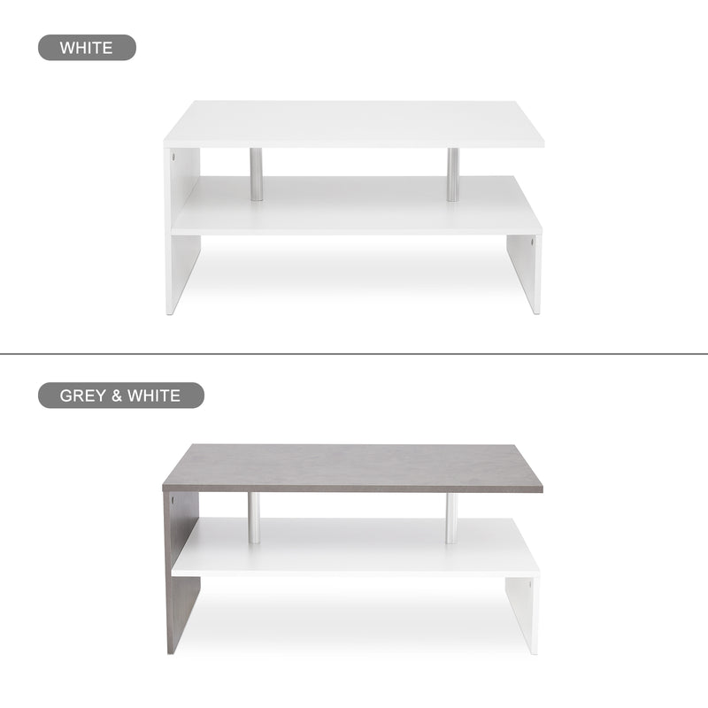 Coffee Table Sofa Side Table End Side Table with Shelf