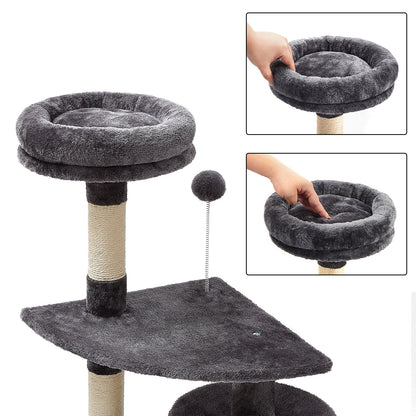 Cat Tree, Cat Activity Centre with Cat Room and Hammock