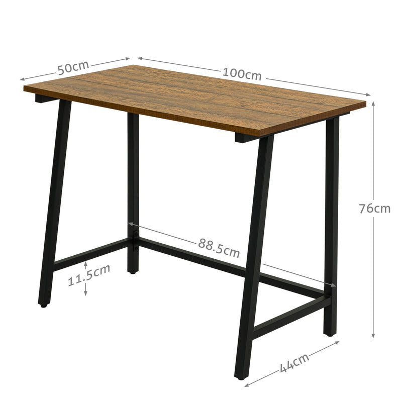 Retro Industrial Computer Table for Home Office, Basic Type