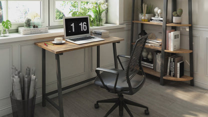 Meerveil Retro Industrieller Computertisch für Home Office, Grundtyp