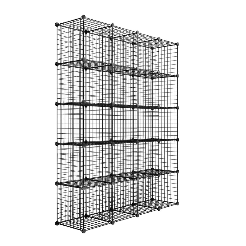 Armoire en treillis métallique pour chambre Meerveil, 12 cubes / 20 cubes