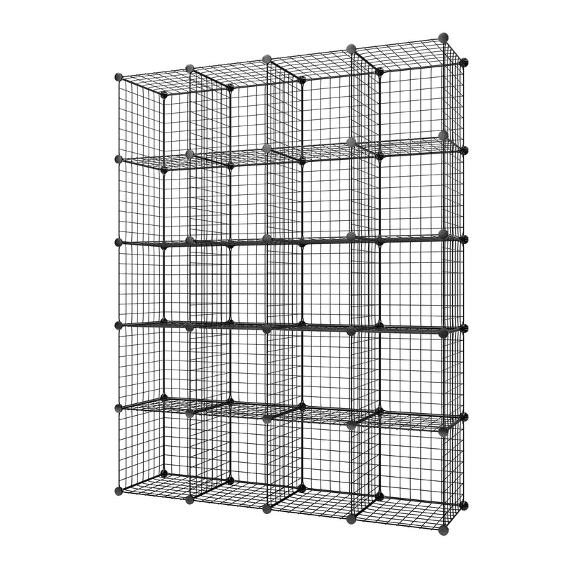 Armoire en treillis métallique pour chambre Meerveil, 12 cubes / 20 cubes