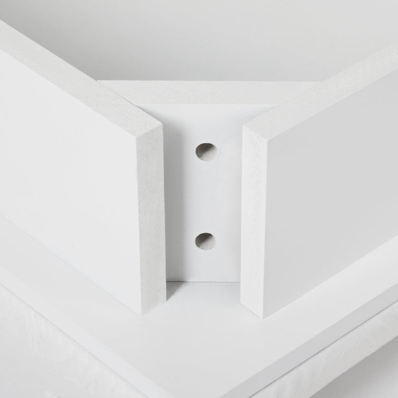 Dressing Table Stool, Pure White Color
